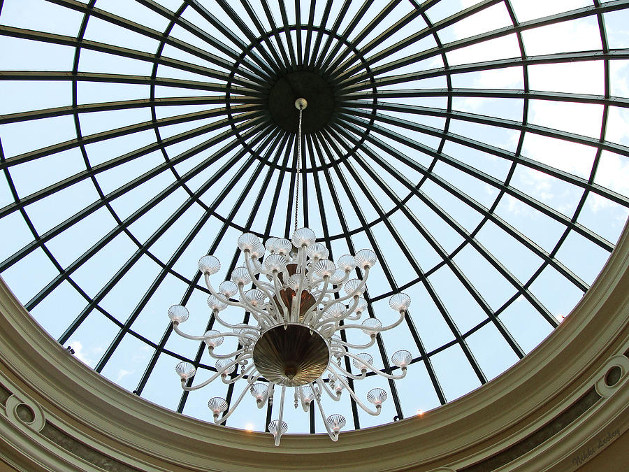 Chandelier in the Dome Photograph by Nikki Lesley - Fine Art America