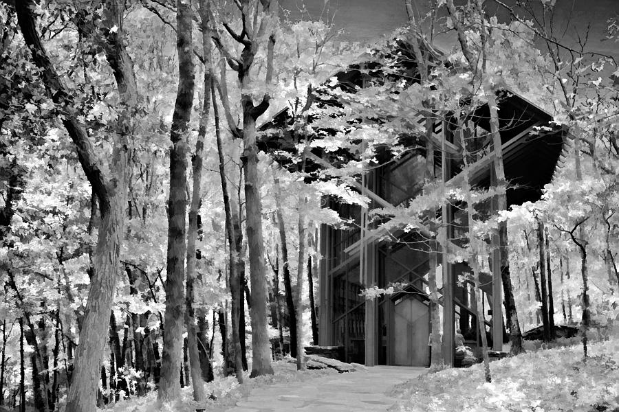 Chapel In The Woods - Infrared Photograph by Lana Trussell