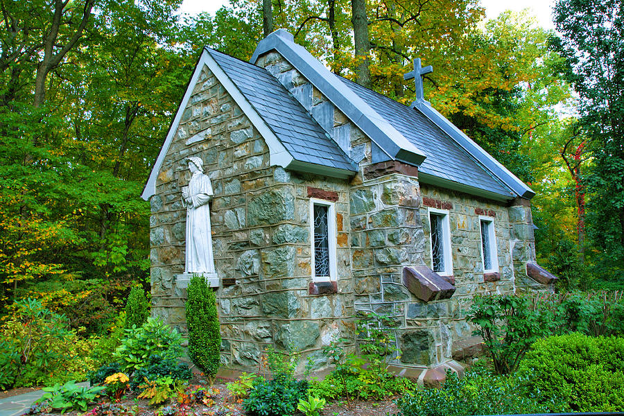 Chapel In The Woods Photograph by Steven Ainsworth