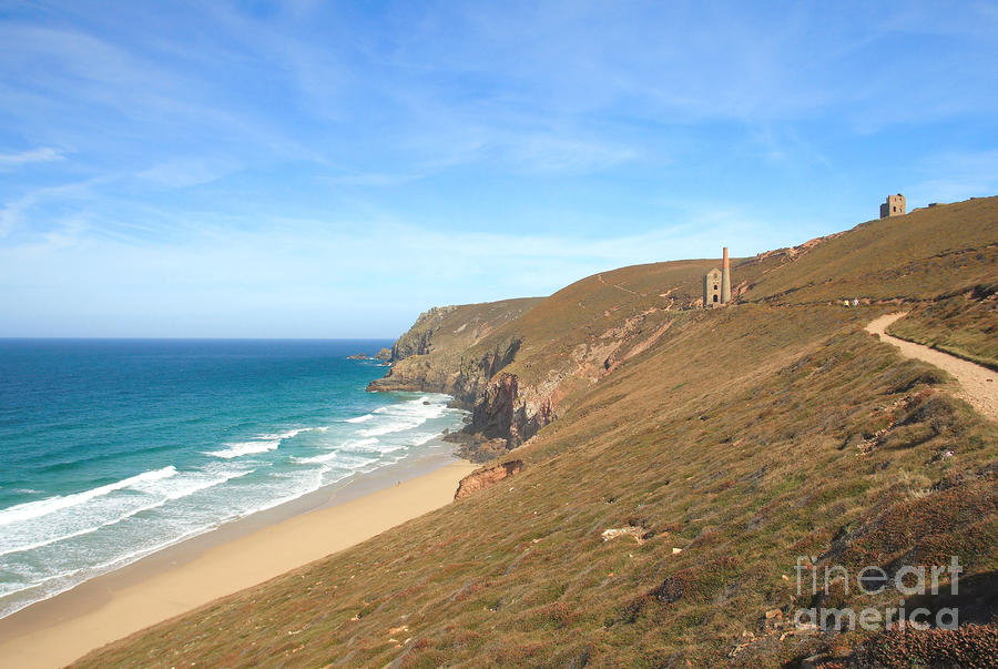 Beach Photograph - Chapel Porth at St.Agnes by Carl Whitfield