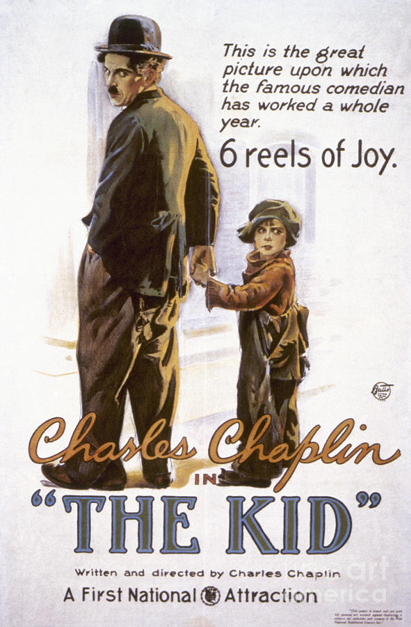 Chaplin - The Kid, 1920 Drawing by Granger