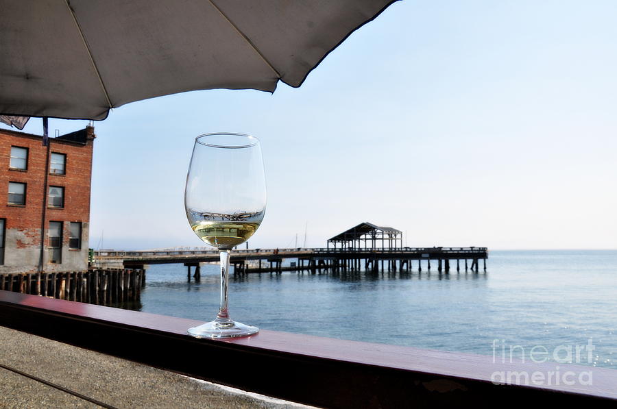 Chardonnay With a View  2 Photograph by Tatyana Searcy