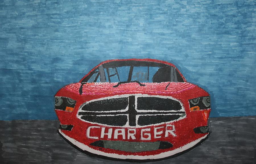 Charger art by my son Drawing by Stacy C Bottoms