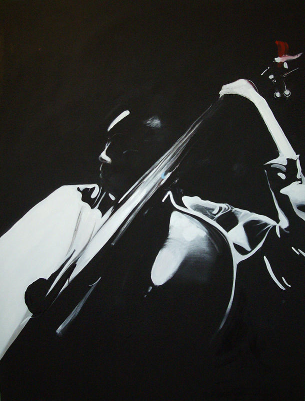 Jazz Painting - Charles Mingus by Mikolaj Obrycki
