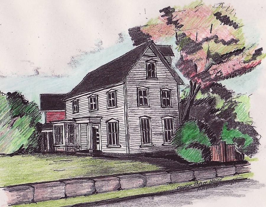 Charles Taply House Drawing by Paul Meinerth