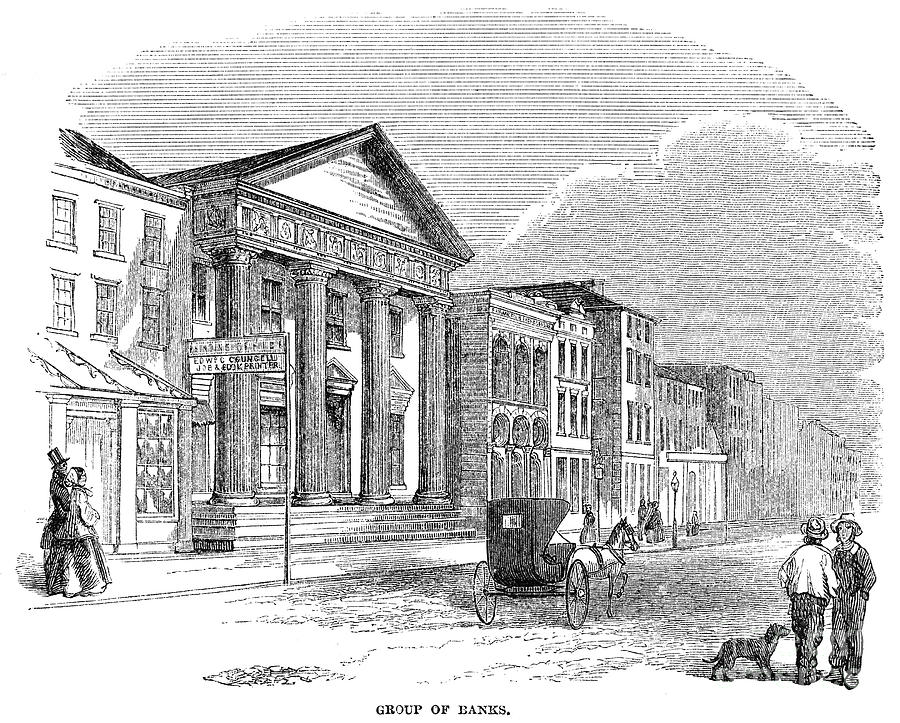 Charleston: Banks, 1857 Photograph by Granger