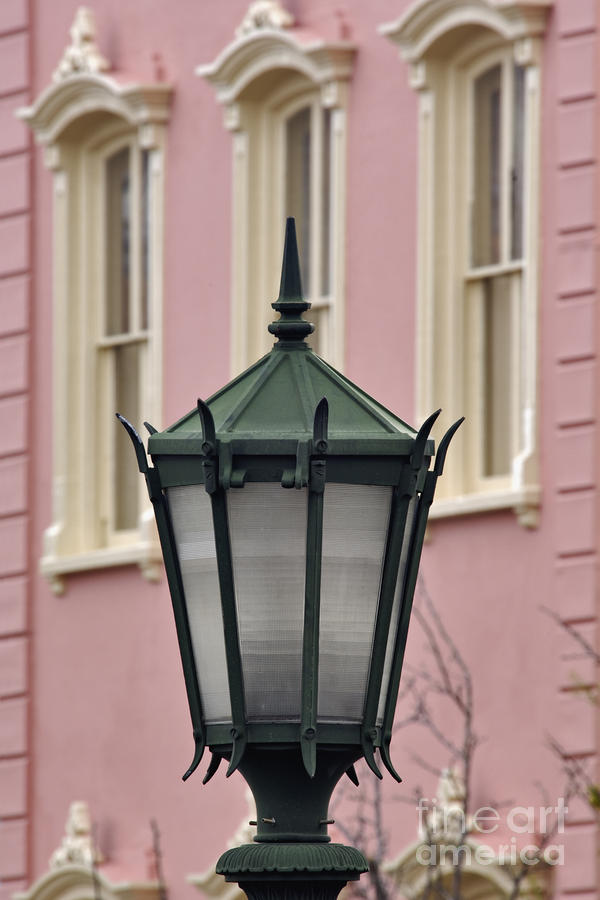 Architecture Photograph - Charleston Gas Lamp - D002089 by Daniel Dempster