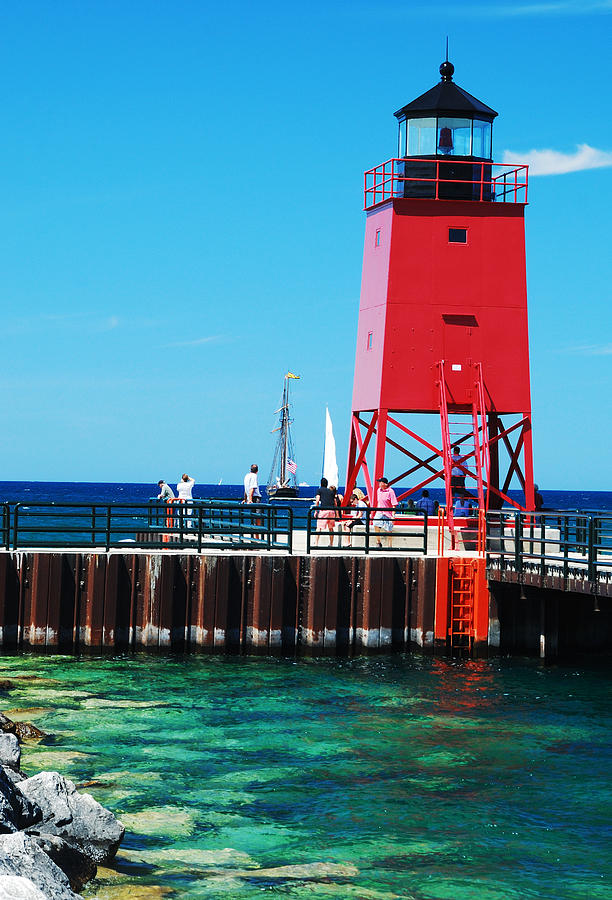 Summer Photograph - Charlevoix Light by Janice Adomeit