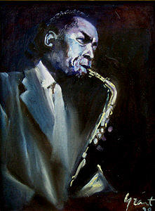 Charlie Parker 1 Painting by Grant Aspinall