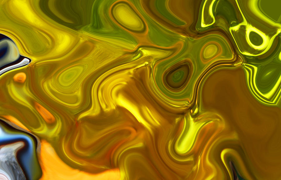CHARTREUSE SERIES Abstract XII Digital Art by Ginny Schmidt