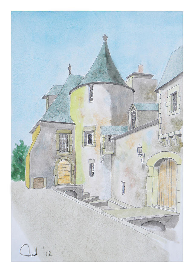 Chateau on the Tarn Painting by Rod Jones