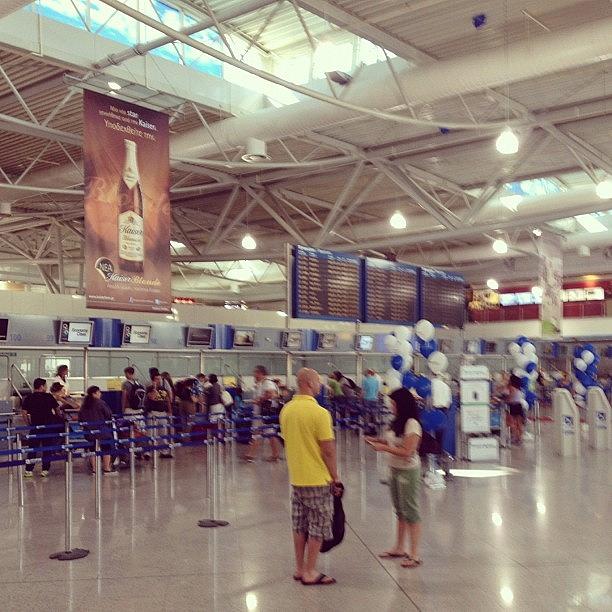 Airport Photograph - Check-in Area In Athens Airport by Dimitre Mihaylov
