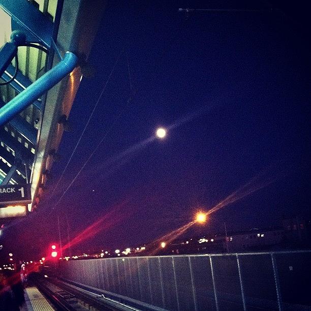 Instagrammer Photograph - Check Out Those Moon Beams! Yowzer No by Kerri Lacey
