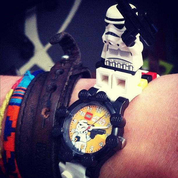 Checking The Time In Pure Stormtrooper Photograph by Lauren Bickley