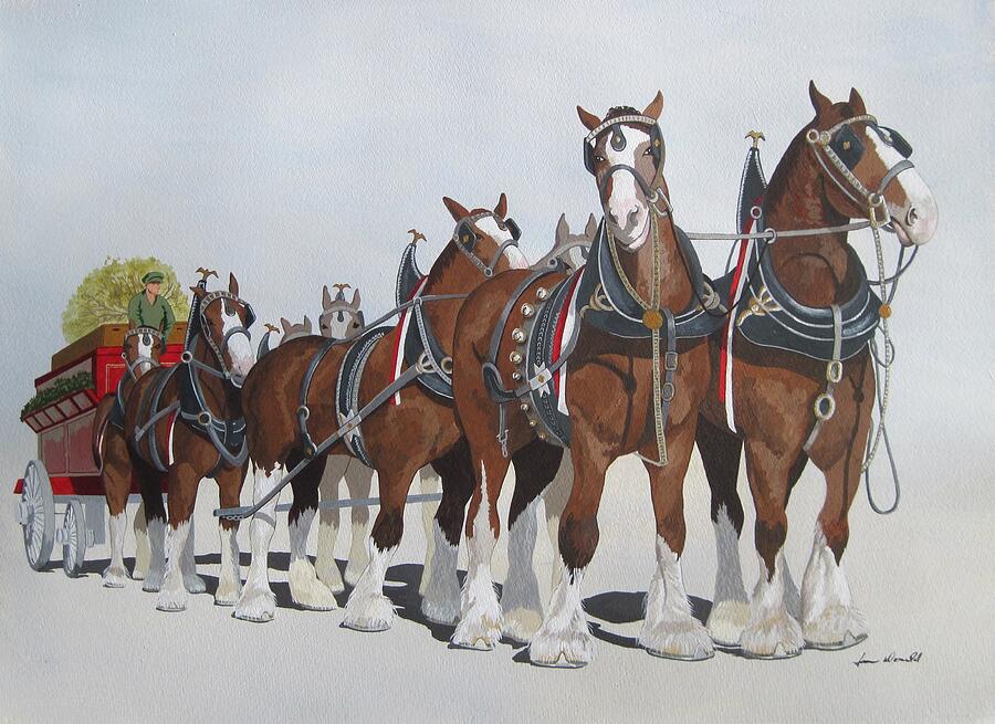 Horse Painting - Cheers by Jennifer Donald Horse Painting - Cheers by Jennifer Donald