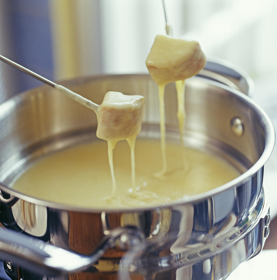 Cheese Photograph - Cheese Fondue by David Munns