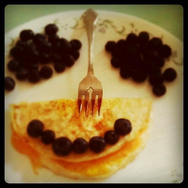 Cheese Omelet Blueberry Monster Photograph by Rads Kowthas
