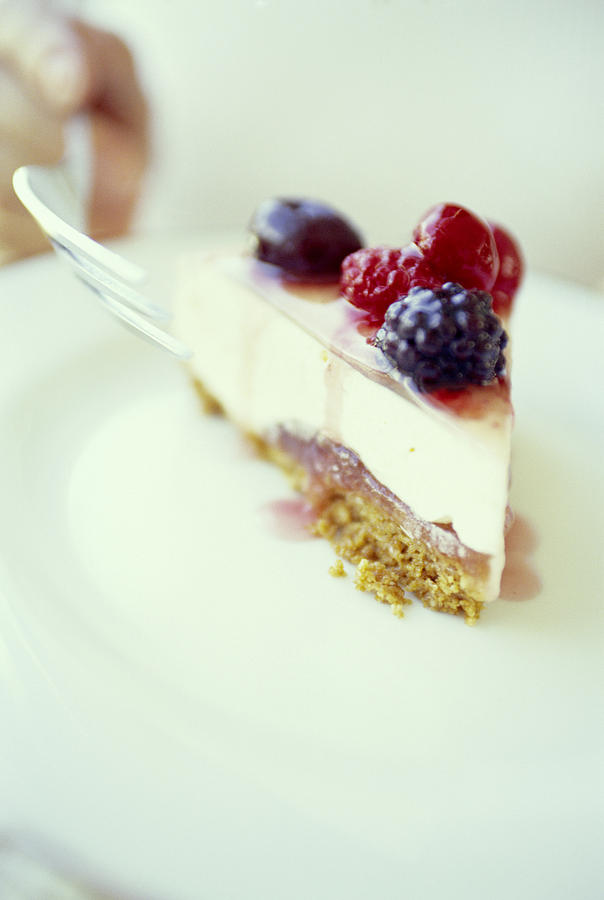 Cake Photograph - Cheesecake by David Munns