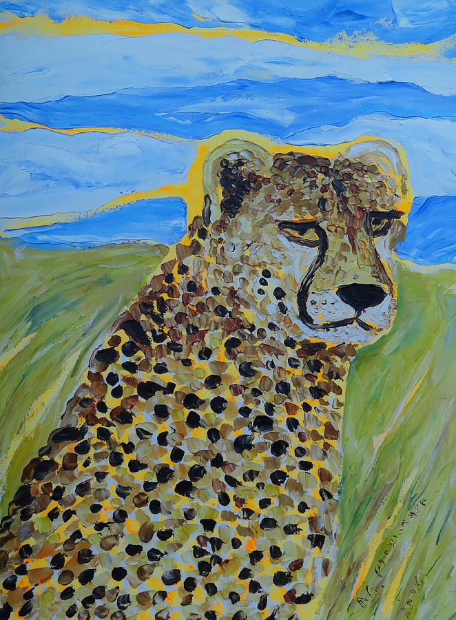 Cheetah Painting by Agnieszka Praxmayer - Pixels