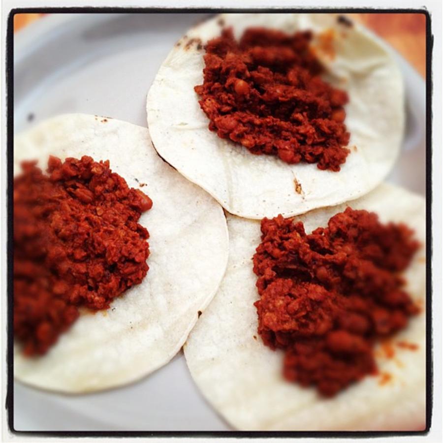 Chef Ely Made Chorizo Tacos!! @jslyn19 Photograph by Nena Alvarez