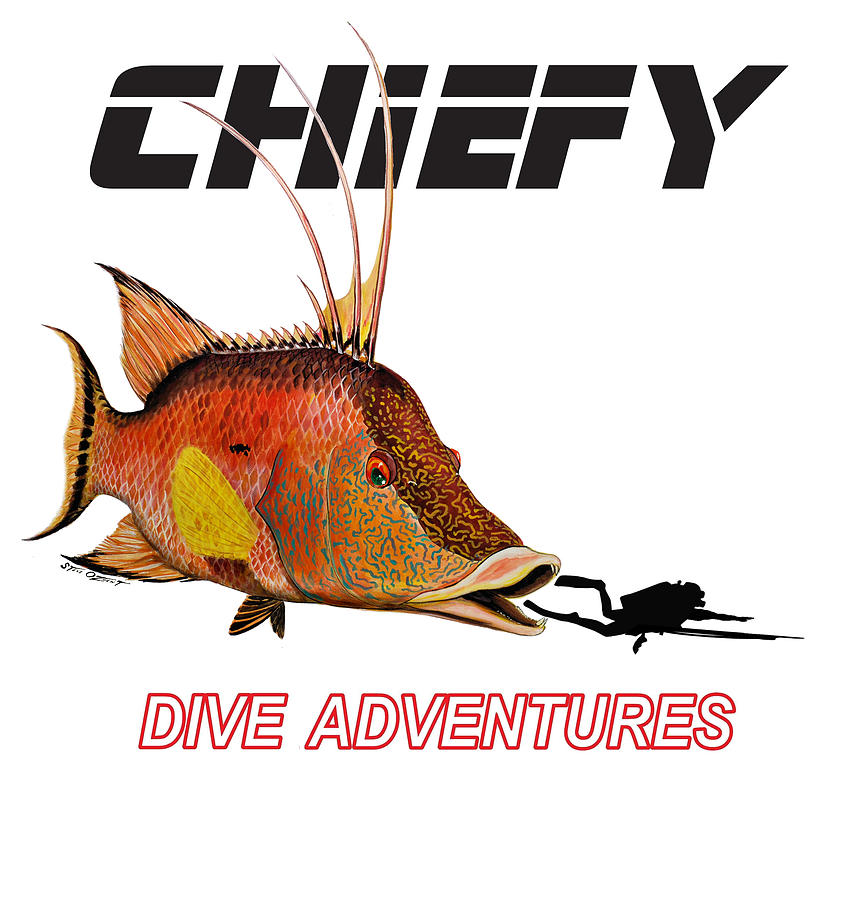 Cheify dive adventures Tapestry - Textile by Steve Ozment