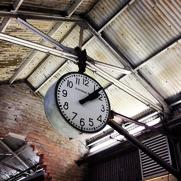 Clock Photograph - #chelseamarket #clock #time #nyc by S Webster