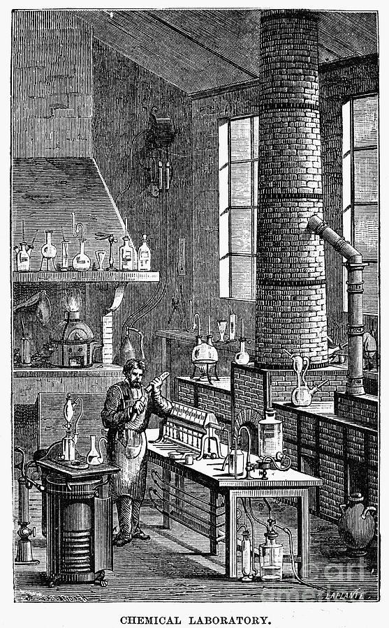 Chemical Laboratory, 1873 Photograph by Granger - Pixels