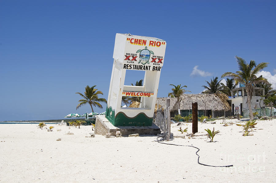 Chen Rio Beach Bar Cozumel Mexico Photograph by Shawn OBrien