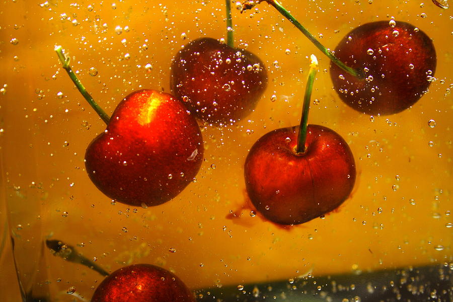 Cherries Photograph by Paula Brown