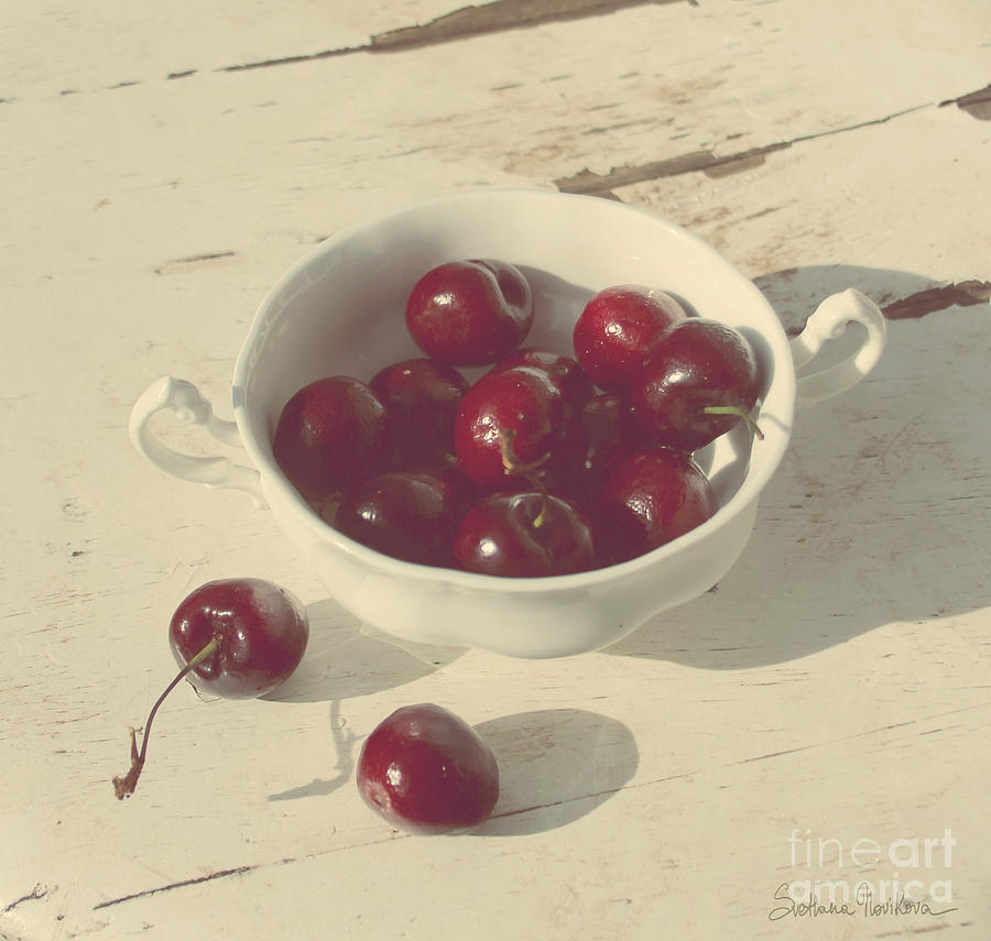 Cherries Still Life  Photograph by Svetlana Novikova