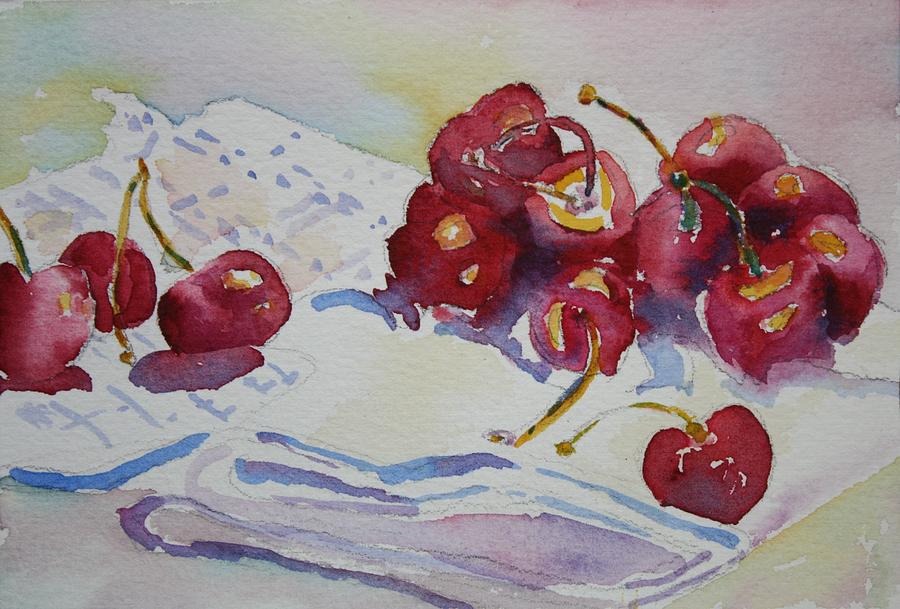 Cherries Painting by Tara Moorman