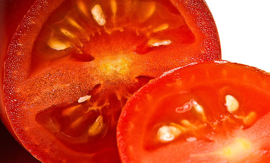 Cherry Tomato-Cut Photograph by Onyonet Photo studios