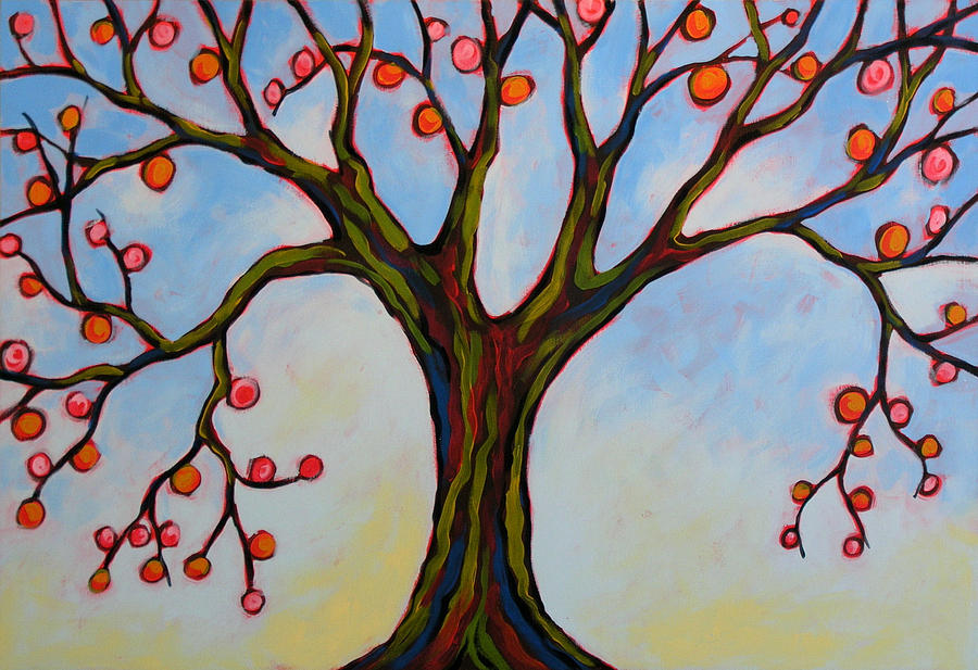 Cherry Tree Painting by Amy Giacomelli