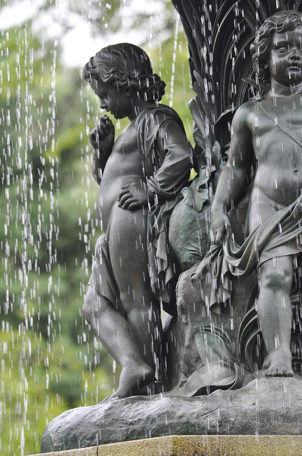 Cherub Bethesda Fountain 2 Photograph by Sarah McKoy