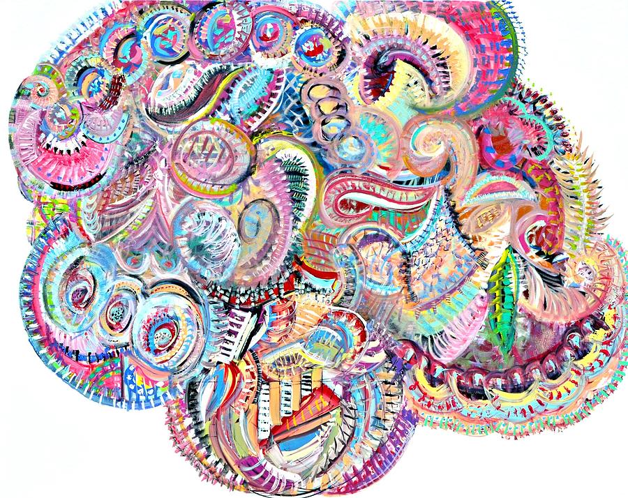 Modern Painting - Cherubim Beryl by Johnny Johnston Modern Painting - Cherubim Beryl by Johnny Johnston
