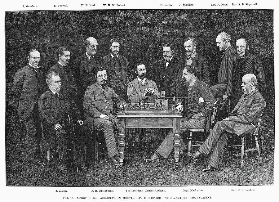 Chess Association, 1885 Photograph by Granger