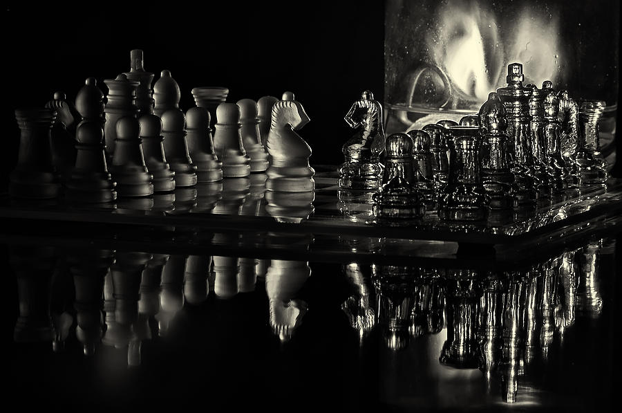 Chess by Candlelight Photograph by Lori Coleman