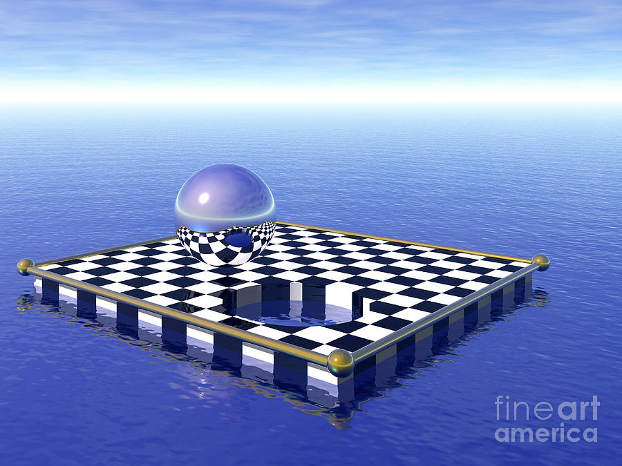 Chessboard Digital Art by Nicholas Burningham
