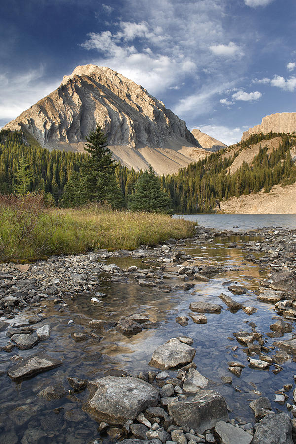 Light Photograph - Chester Lake, Spray Valley Provincial by Darwin Wiggett