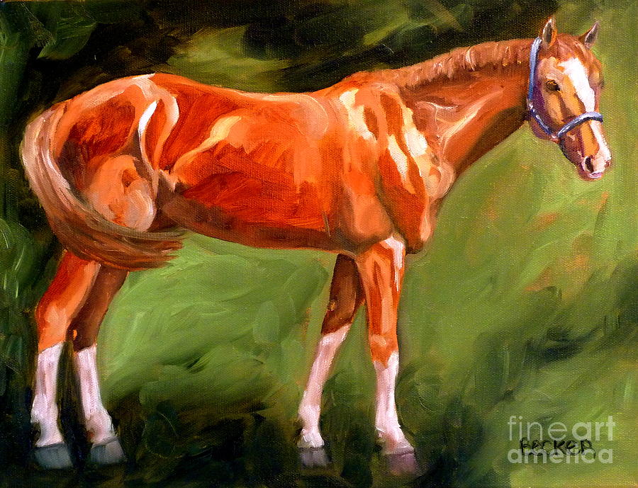 Chestnut Champion Painting by Susan A Becker
