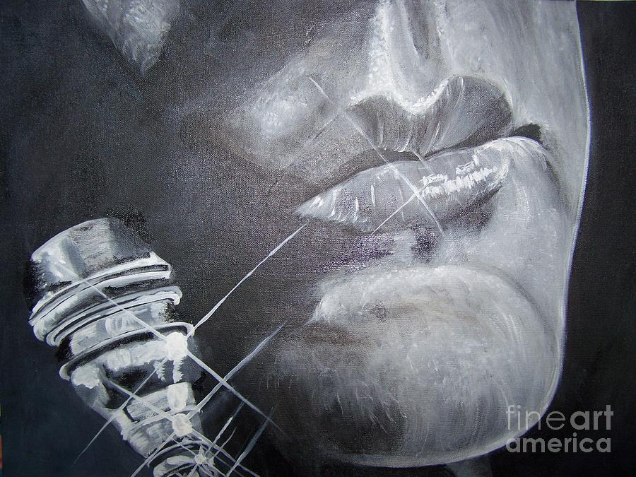Music Painting - Chet Baker by Sharon Wilkens