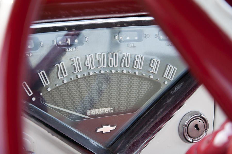 Chevrolet 3100 Truck Speedometer Photograph by Glenn Gordon