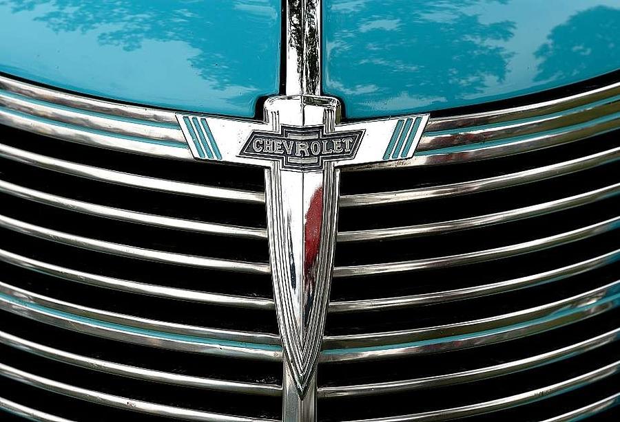 Chevy Photograph - Chevy grill by David Campione
