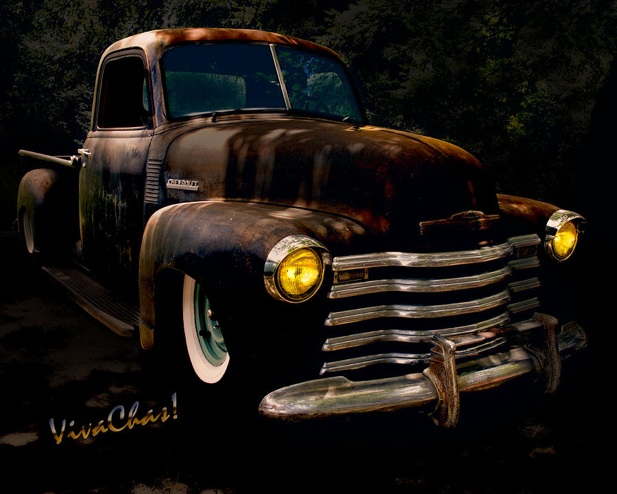 Chevy Hot Rat Rod Pickup Cowgirls Last Stand Photograph by Chas Sinklier