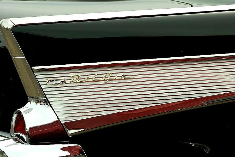 Chevy tail fin Photograph by David Campione