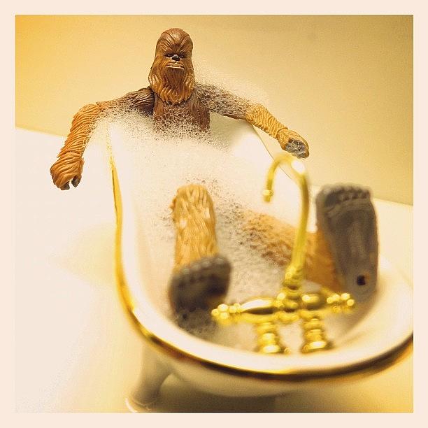 Toy Photograph - Chewy Needed A Bath #chewbacca by Timmy Yang
