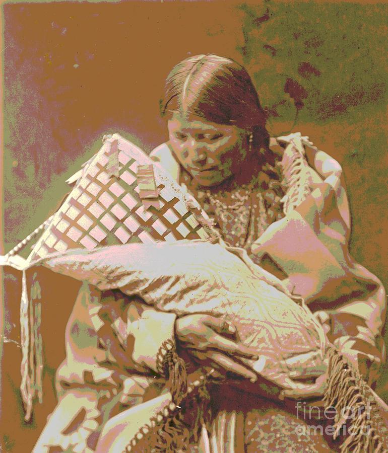 Cheyenne Mother and Child Photograph by Padre Art