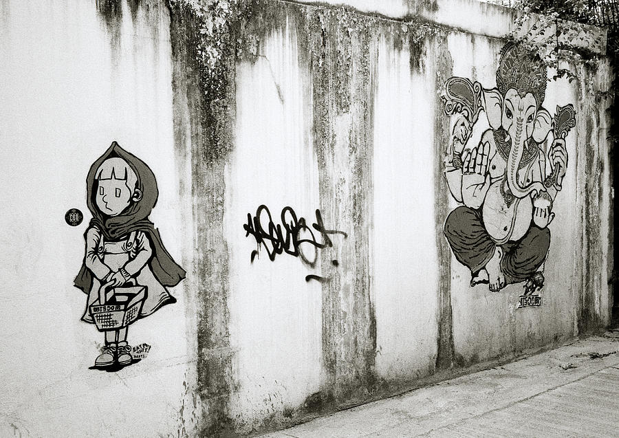 Chiang Mai Graffiti Photograph by Shaun Higson
