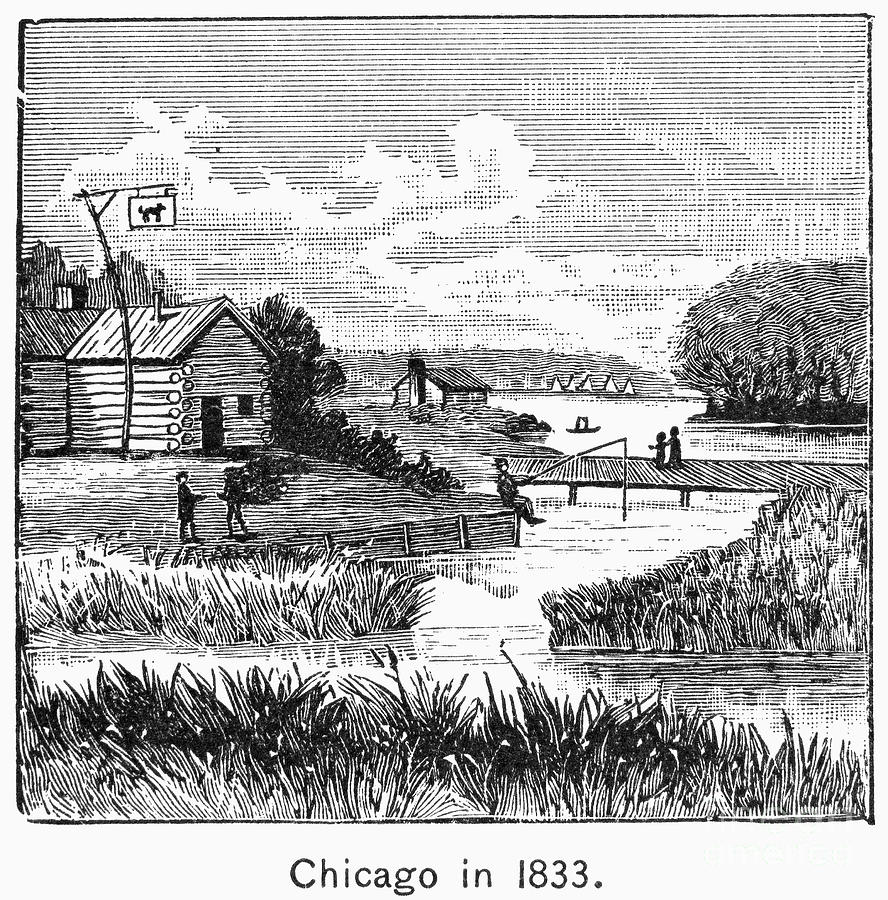 Chicago, 1833 Photograph by Granger