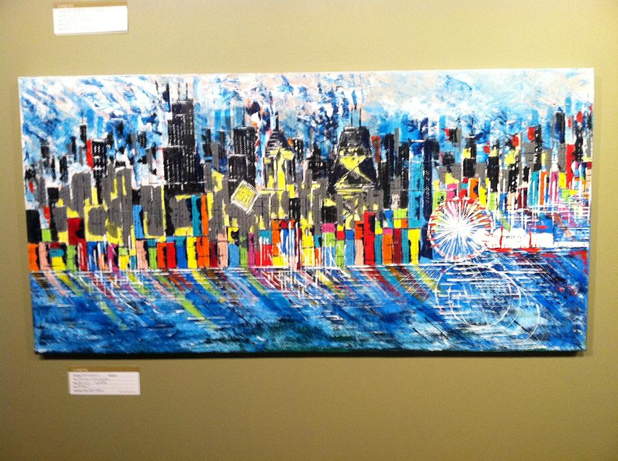 Chicago CityScapes- SOLD Painting by George Riney